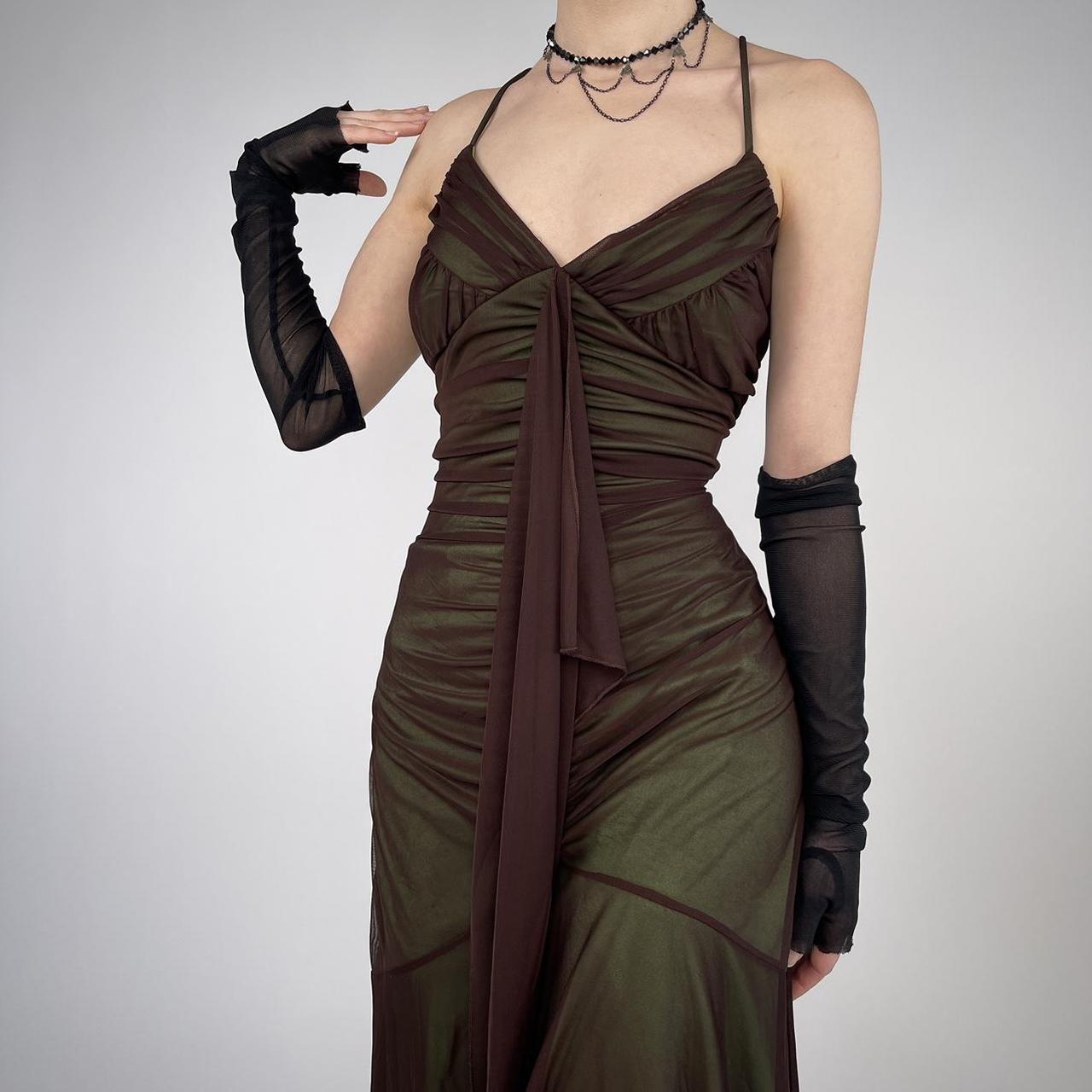 Green simple retro fashion spaghetti straps long elegant tulle ball gown evening dress party dress prom dress nv3753