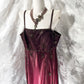 Burgundy retro exquisite beaded long chiffon fairy dress prom dress nv5416