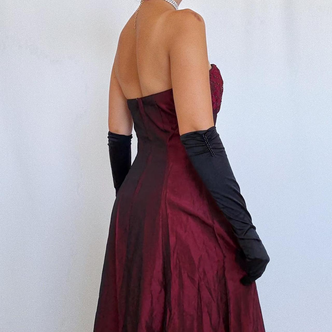 NiceVestidos-pink vintage floral long satin dress Nv5632