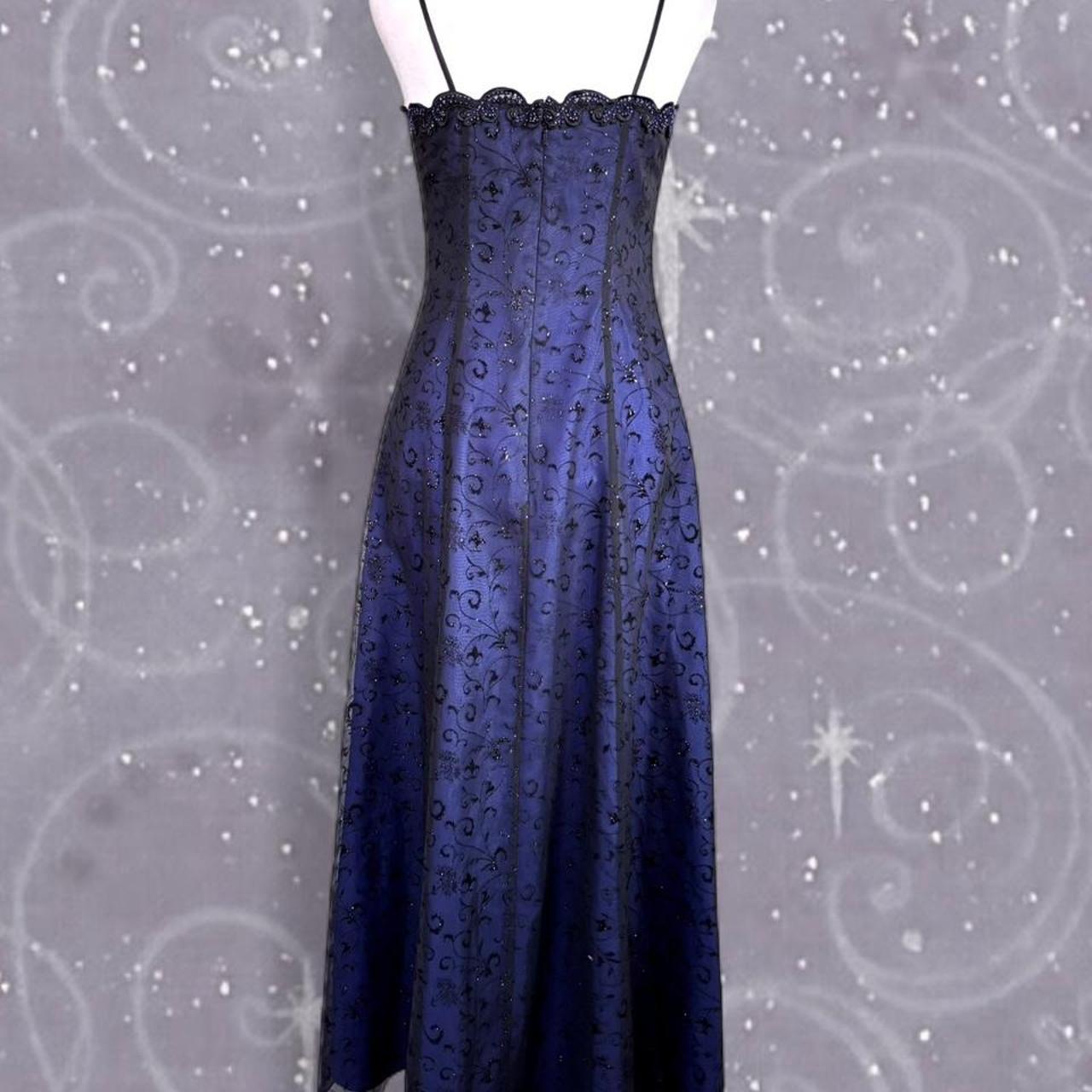 NiceVestidos-Retro dress ladies purple black exquisite long prom dress NV5642