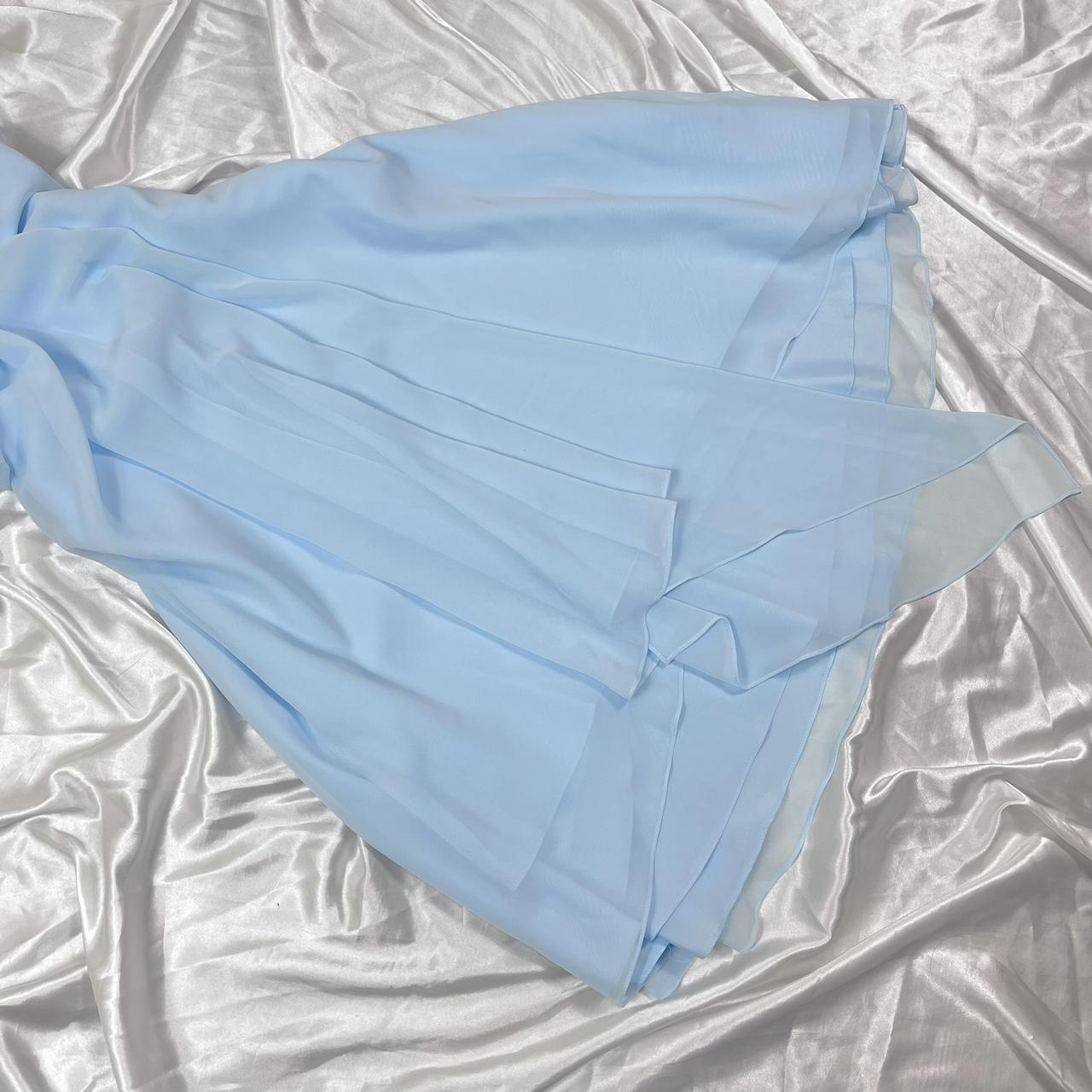 Light blue short chiffon ball gown fairy homecoming formal dress nv4465