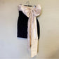 Black pink sweet short tube top bow velvet satin homecoming dress birthday party dress nv5259