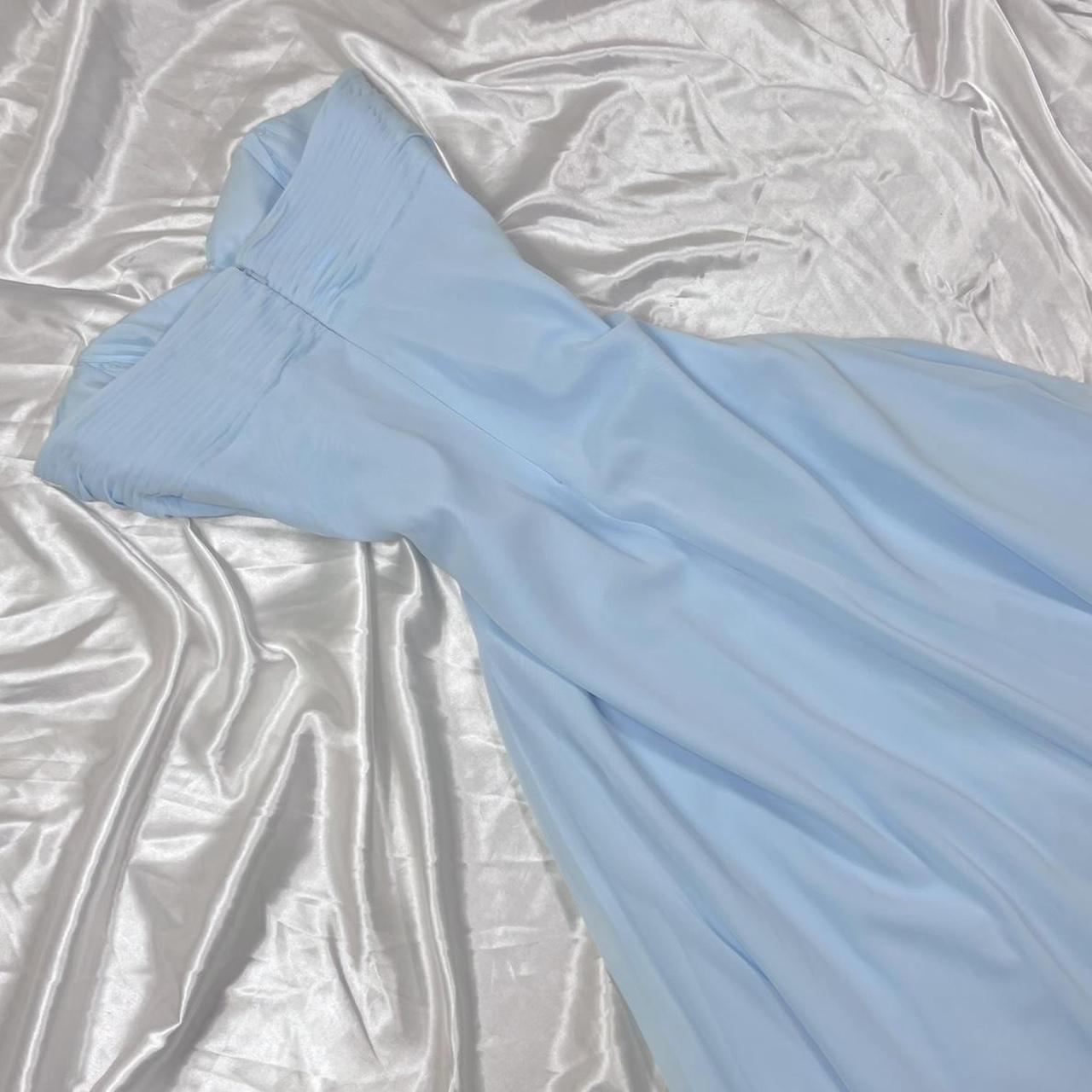 Light blue short chiffon ball gown fairy homecoming formal dress nv4465