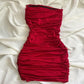 Red Sequin Elegant short Birthday Dress Party Dress Homecoming Dress Cocktail Dress nv4532