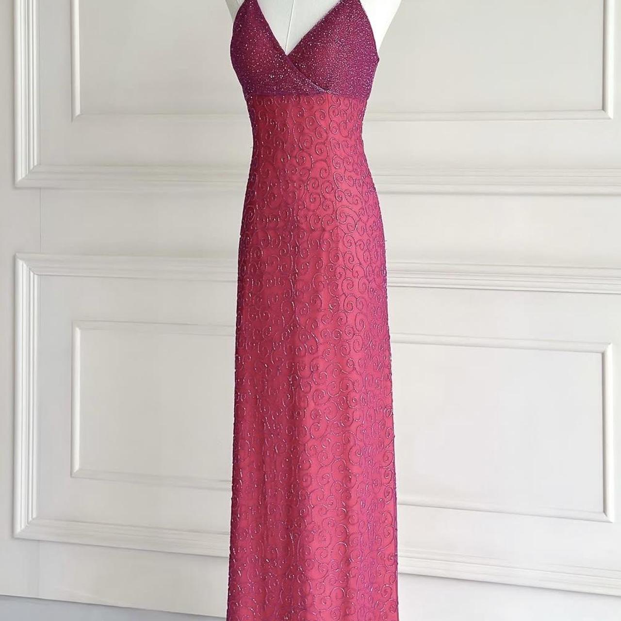 💗✨Robe sirène vintage années 90 Y2K, style bohème, broderie perlée, style vintage, style années 90, robe de bal, robe de soirée, robe de soirée, robe de soirée, nv4406