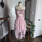 Pink Sequin Short Chiffon Homecoming Dress Prom Dress Birthday Party Dress nv4665
