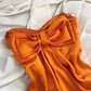 Orange Vintage Rose Elegantes kurzes Geburtstagskleid Partykleid Homecomingkleid Cocktailkleid nv4533