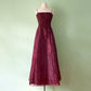 NiceVestidos-Burgundy Red Floral Dress Vintage Dress Women's Exquisite Long Tulle Ball Gown NV5646