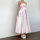 NiceVestidos--Light pink floral long satin vintage gown fairy dress ball gown evening dress NV5726