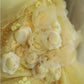NiceVestidos--Yellow Floral Retro Heavy Handmade Flower Tube Top Pleated Multi-Layer Long Birthday Dress Wedding Dress Prom Dress NV5794