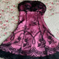 NiceVestidos – Burgunderrotes, exquisites, kurzes Ballkleid mit Perlen NV5695