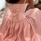 Pink Elegant Beautiful Charming Long Exquisite Appliquéd Long Satin Wedding Party Dress Prom Dress Evening Dress Party Dress Prom Dress nv3999