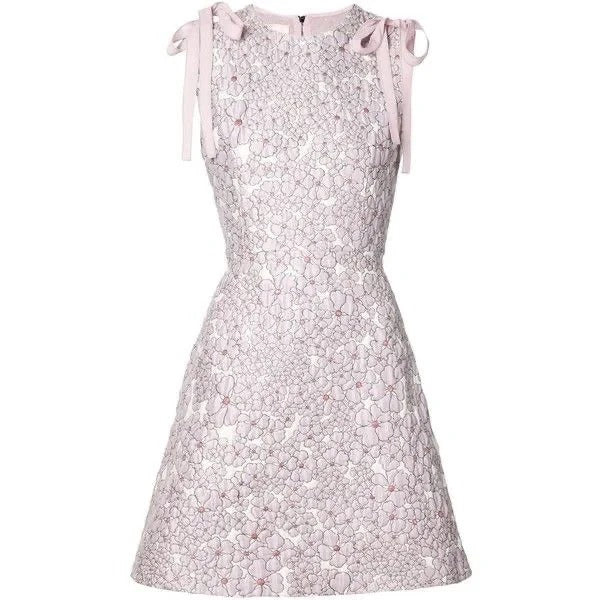 Pink Floral Homecoming Dress Short Satin Ball Gown Evening Dress nv4385