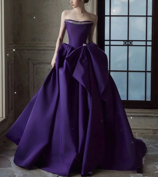 NiceVestidos-_Purple Fashion Prom Long Satin Dress NV6087