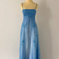 Blue Fashion Elegant Exquisite Embroidery Beading Spaghetti Strap Long Tulle prom dress Evening Gown Party Dress nv3979
