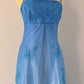 Blue Fashion Elegant Exquisite Embroidery Beading Spaghetti Strap Long Tulle prom dress Evening Gown Party Dress nv3979