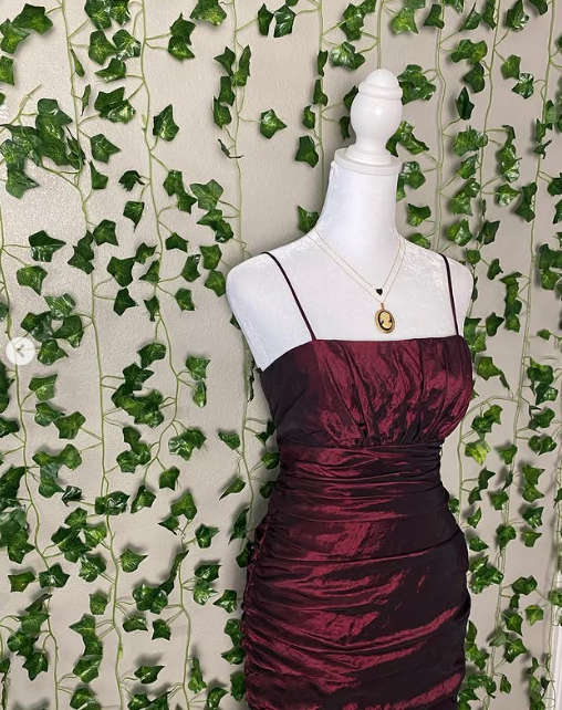 Robe de soirée longue en satin bordeaux, élégante, style rétro, bretelles spaghetti, tenue de bal formelle, nv3632