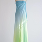 Robe de soirée longue en mousseline de soie, simple et élégante, dégradé bleu-vert, robe de soirée, robe de soirée nv3689