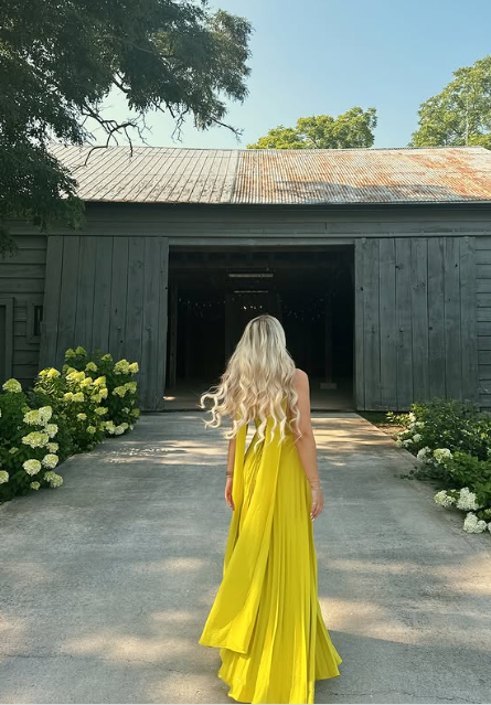 Yellow green fashion simple elegant tube top off shoulder long chiffon ball gown party dress evening dress with scarf nv2420