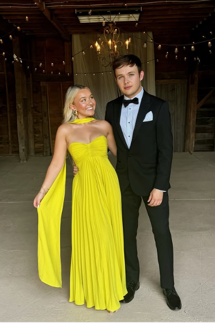 Yellow green fashion simple elegant tube top off shoulder long chiffon ball gown party dress evening dress with scarf nv2420