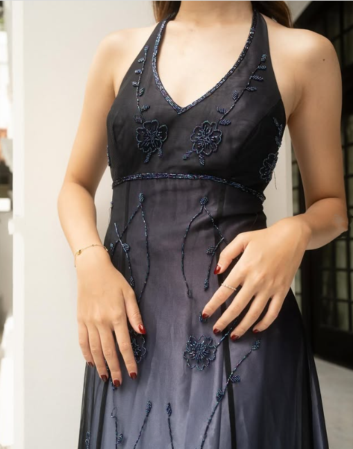 Black/Burgundy Vintage Fashion Exquisite Beading Elegant Backless Long Satin Tulle Formal Prom Dress Evening Gown Party Dress nv3743