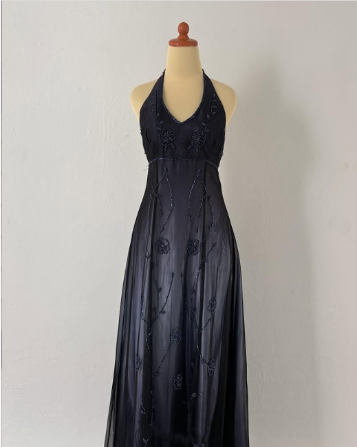 Black/Burgundy Vintage Fashion Exquisite Beading Elegant Backless Long Satin Tulle Formal Prom Dress Evening Gown Party Dress nv3743