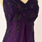 Lila Elegante Mode Exquisite Strap Lange Tüll Ballkleid Abendkleid Partykleid Ballkleid nv3977