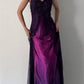 Lila Elegante Mode Exquisite Strap Lange Tüll Ballkleid Abendkleid Partykleid Ballkleid nv3977
