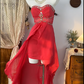 Red Fashion Beaded Short Chiffon Homecoming Dress Birthday Dress Banquet Dress Party Dress nv4558