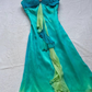 Blue green gradient fashion exquisite rhinestone long chiffon ball gown evening dress party dress nv4584