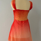 Orange Farbverlauf Mode kurze Chiffon Anti-Homecoming Kleid Reise Urlaub Party Kleid nv4586