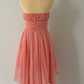 Light pink stylish short chiffon homecoming dress party dress nv4588