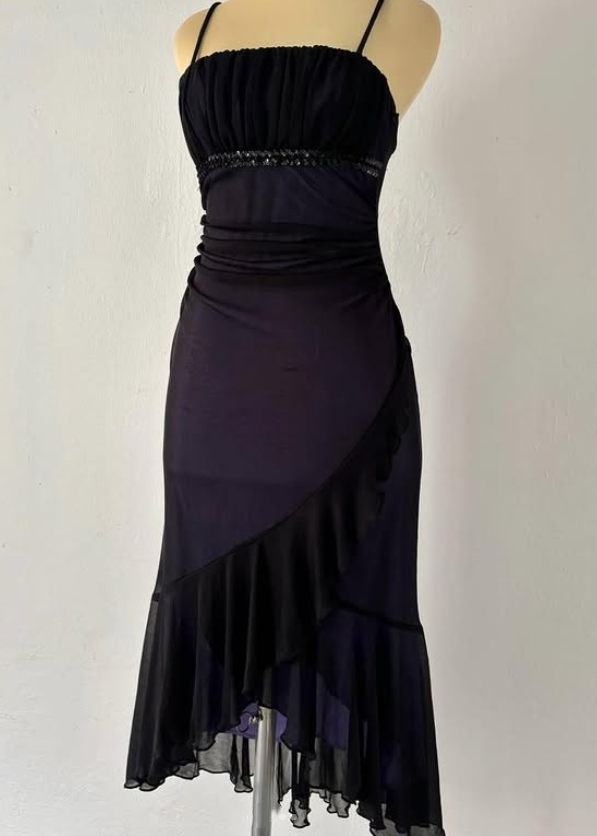 Blue purple homecoming dress elegant short chiffon party dress evening dress prom dress nv4598