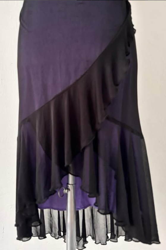 Blue purple homecoming dress elegant short chiffon party dress evening dress prom dress nv4598