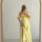 yellow off the shoulder prom dresses  evening dresses nv1392