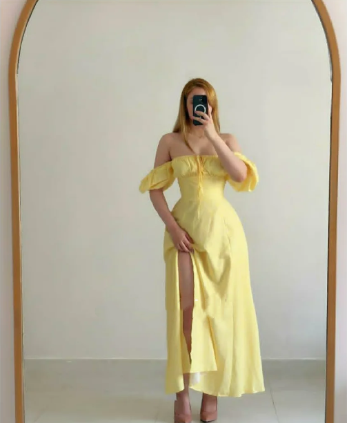 yellow off the shoulder prom dresses  evening dresses nv1392