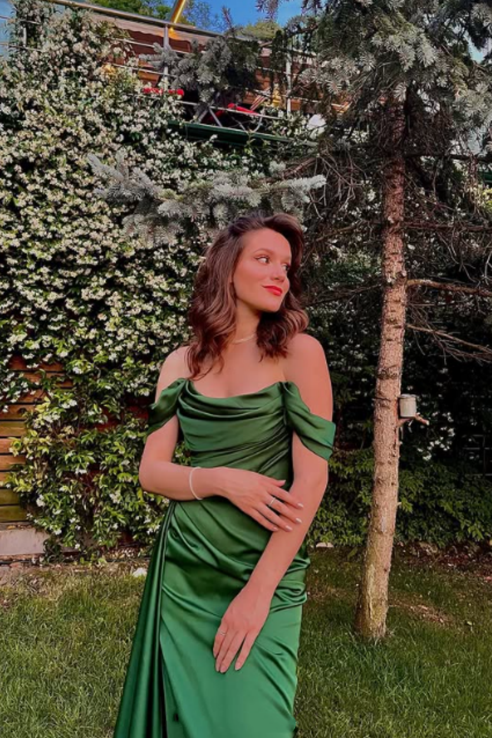 Green fashion satin long prom dress evening dress graduation dress nv7 NiceVestidos Green fashion satin long prom dress evening dress graduation dress nv7 NiceVestidos
