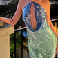 Blue green shiny fashion short sequin homecoming dress cocktail party dress nv5220