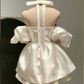 White Fashion Off-the-shoulder Short Satin Homecoming Dress Birthday Party Dress nv5290