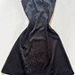 NiceVestidos--Black Floral Short Satin Homecoming Dress Nv5579