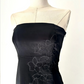 NiceVestidos--Black Floral Short Satin Homecoming Dress Nv5579