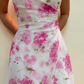 NiceVestidos--Pink Exquisite Floral Long Chiffon Prom Dress Homecoming Dress Fairy Dress Nv5584