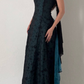 NiceVestidos--Dark green vintage exquisite floral long chiffon prom dress homecoming dress fairy dress Nv5587