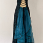 NiceVestidos--Dark green vintage exquisite floral long chiffon prom dress homecoming dress fairy dress Nv5587