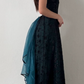 NiceVestidos--Dark green vintage exquisite floral long chiffon prom dress homecoming dress fairy dress Nv5587