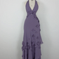 NiceVestidos-Purple strappy floral long chiffon prom dress Nv5627