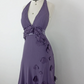 NiceVestidos-Purple strappy floral long chiffon prom dress Nv5627