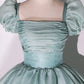 Robe de soirée longue en tulle vert unique pour les 16 ans nv2043