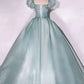Robe de soirée longue en tulle vert unique pour les 16 ans nv2043