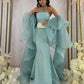 Blue luxury mermaid beaded evening dress birthday dress prom dress nv2019